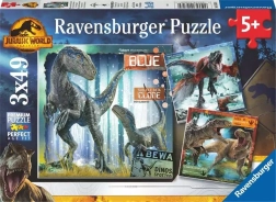 Ravensburger puzzle Jurassic World: Il Dominio 3×49 pezzi