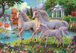 Puzzle Unicorni alla cascata 180 pezzi