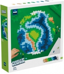 Plus-Plus Puzzle secondo i numeri – Terra, 800 pezzi