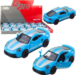 Auto sportivo in metallo GTRS 1:43 con meccanismo a retrocarica e portiere apribili – blu