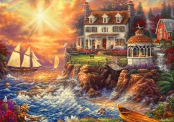 Bluebird puzzle Vita sulla scogliera 2000 pezzi