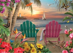 Puzzle Paradiso sull'Isola COBBLE HILL 500 pezzi
