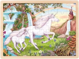 Goki puzzle in legno unicorno 48 pezzi