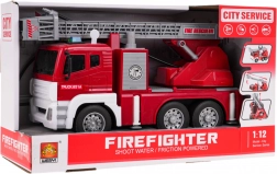 Camion dei pompieri interattivo con funzioni di luci, suoni e acqua in scala 1:12