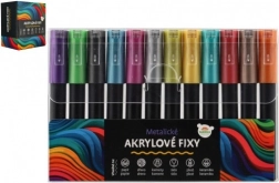 Pennarelli Metallici Acrilici 12 pz per uso universale