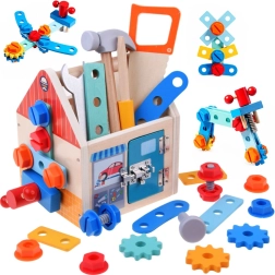 Casetta in legno – set da piccolo tuttofare con attrezzi e viti