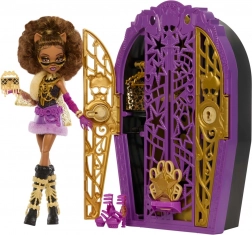 Bambola MONSTER HIGH Segreti Spettrali Clawdeen Wolf con armadio segreto e accessori