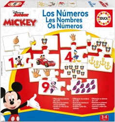 Puzzle Educa Mickey e gli amici – contare 10×4 pezzi