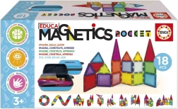 Educa costruzioni magnetiche Magnetics in custodia, 18 pezzi