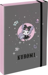 Cartelline per quaderni scolastici A4 Jumbo KUROMI grigie