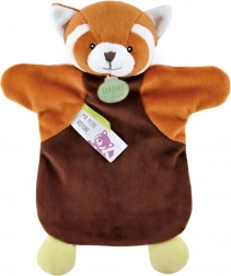 Burattino in peluche panda rosso 25 cm