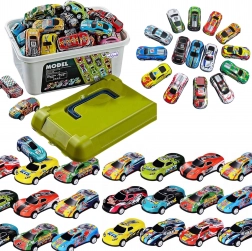 Set di macchinine da corsa WOOPIE nella scatola da 50 pezzi