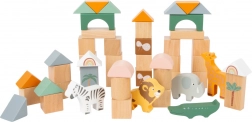 Blocchi da costruzione Safari in legno per bambini