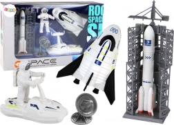 Missione spaziale Set spaziale Razzo Astronauta Navicella spaziale 5 pezzi