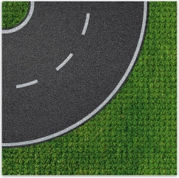 Brixies Plus base da costruzione design - curva 25,5 x 25,5 cm