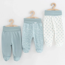 Mezzicalzoni per neonati New Baby Classic II, menta, set da 3 pezzi