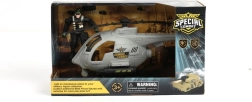 Elicottero militare con figurina e accessori
