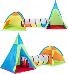 Parco giochi da campeggio per bambini 3 in 1 igloo tipi tunnel IPLAY