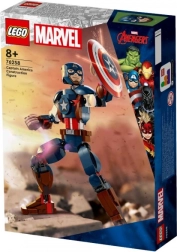 lego marvel statuetta captain america da costruire