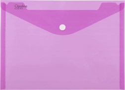 Busta con bottone a pressione A4 OPALINE rosa