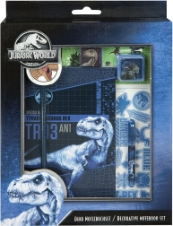 Set creativo di quaderni a tema JURASSIC WORLD