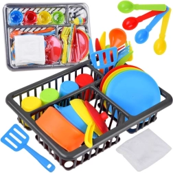 Set da cucina per bambini con scolapiatti, 28 pezzi