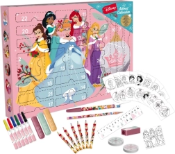 Calendario dell’Avvento Disney Principesse – set creativo di cancelleria