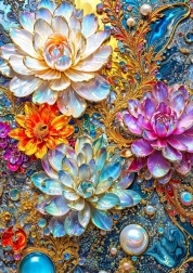 Puzzle Ninfee Perlacee 1000 Pezzi