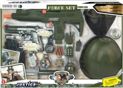 Set militare con elmetto