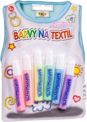 CREATOYS colori perlati per tessuti, set 6 pezzi