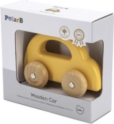 Auto in legno da spingere VIGA PolarB giallo