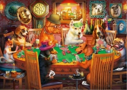 Puzzle Cani giocatori di carte 500 pezzi
