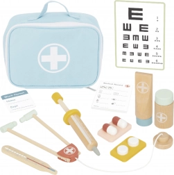 TOOKY TOY set medico in legno in valigetta
