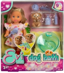Bambola Evička con cagnolino e accessori