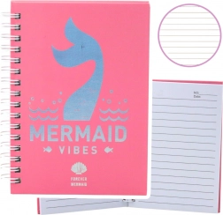 Taccuino con motivo olografico rosa formato A6 80 fogli