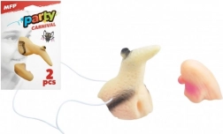 Naso e mento da strega per festa spaventosa