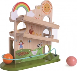 Pista delle biglie in legno Fattoria Felice 2Kids Toys