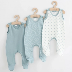 Tutina intera per neonati NEW BABY Classic II Uni, set 3 pz, menta, taglia 74 (6–9 mesi)