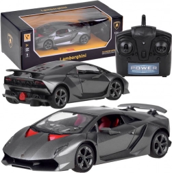 Auto RC LAMBORGHINI 1:24 argento 2,4 GHz