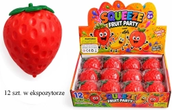 Pallina antistress da schiacciare fragola - 1 pezzo