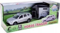 Kids Globe Volvo EX90 con rimorchio per cavalli e cavallo
