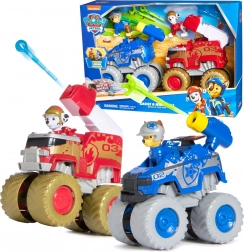 Paw Patrol Rescue Wheels fuoristrada Marshall e Chase con personaggi