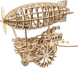 Puzzle meccanico in legno dirigibile steampunk