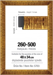 ART PUZZLE cornice per puzzle 48 × 34 cm dorata, per 500 pezzi
