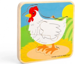 Bigjigs Toys Puzzle ciclo di vita della gallina