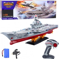 portaerei RC 1:438 con luci, 30 km/h