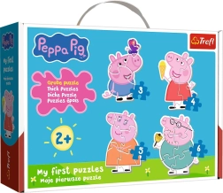 Baby puzzle Peppa Pig 4in1 (3–6 pezzi) TREFL
