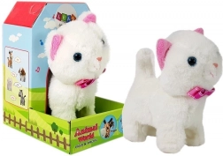 Gatto bianco interattivo a batterie