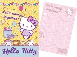 Set di inviti e buste Hello Kitty per feste (5+5) 15 × 10 cm