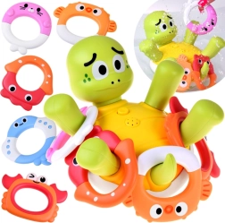 Tartaruga da bagno interattiva con fontana d’acqua